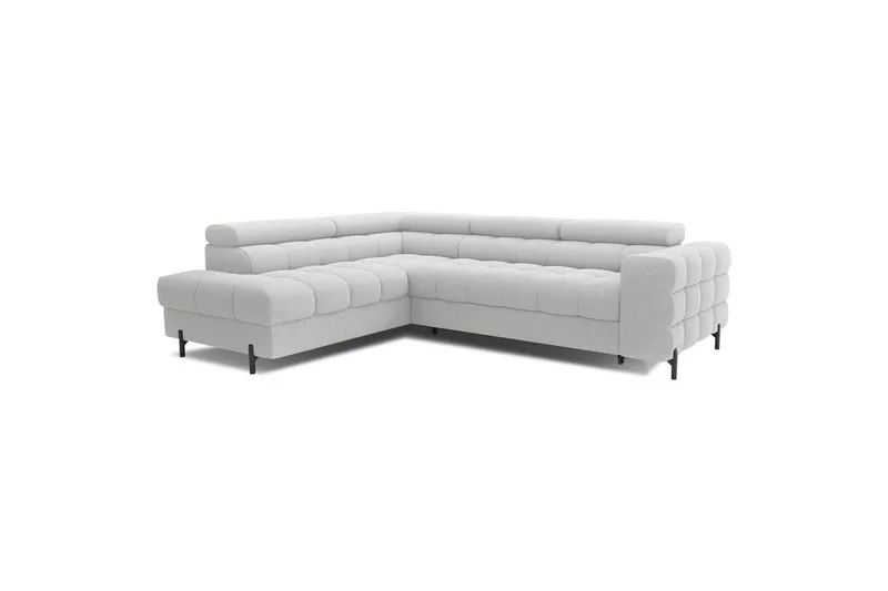 Hörnsoffa Eltap Ferucce 276x200x93 cm - Royal 03, Ljusgrå, Vänster - Möbler - Soffa - Bäddsoffa