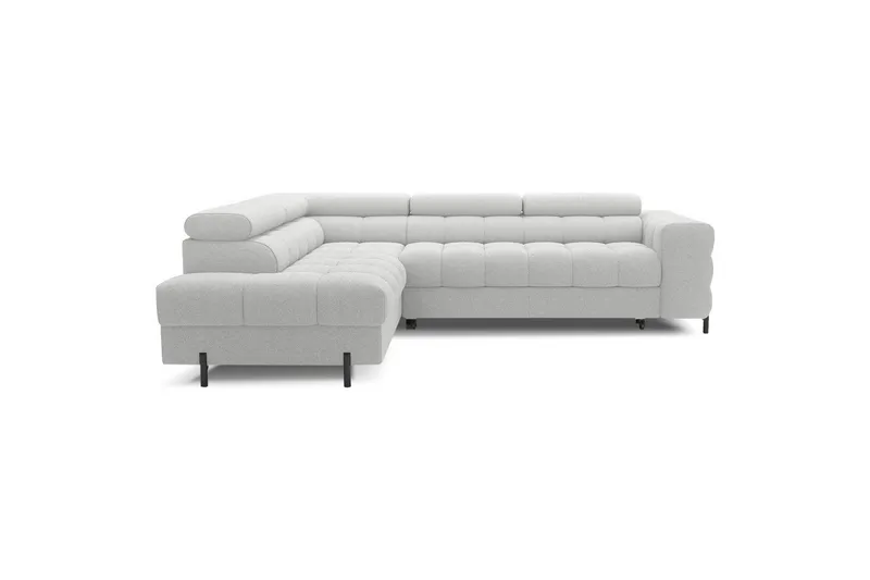 Hörnsoffa Eltap Ferucce 276x200x93 cm - Royal 03, Ljusgrå, Vänster - Möbler - Soffa - Bäddsoffa