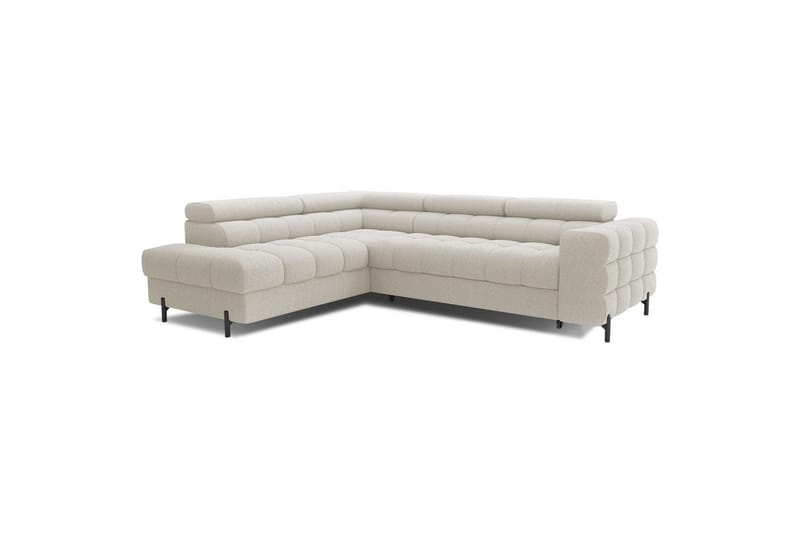 Hörnsoffa Eltap Ferucce 276x200x93 cm - Royal 18, Ljusbeige, Vänster - Möbler - Soffa - Bäddsoffa