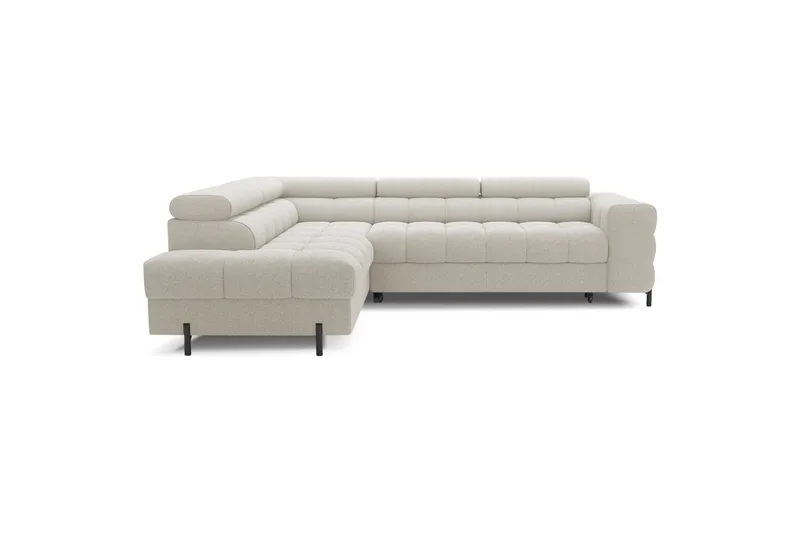 Hörnsoffa Eltap Ferucce 276x200x93 cm - Royal 18, Ljusbeige, Vänster - Möbler - Soffa - Bäddsoffa