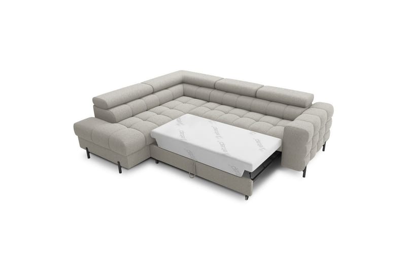 Hörnsoffa Eltap Ferucce 276x200x93 cm - Royal 20, Beige, Vänster - Möbler - Soffa - Bäddsoffa