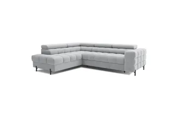 Hörnsoffa Eltap Ferucce 276x200x93 cm - Paros 05, Grå, Vänster - Möbler - Soffa - Bäddsoffa