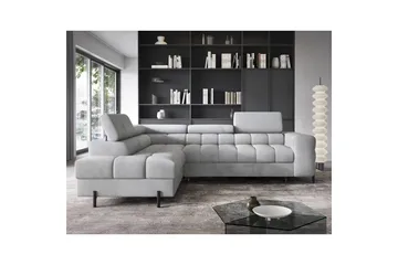 Hörnsoffa Eltap Ferucce 276x200x93 cm - Paros 05, Grå, Vänster - Möbler - Soffa - Bäddsoffa