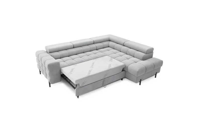 Hörnsoffa Eltap Ferucce 276x200x93 cm - Paros 05, Grå, Höger - Möbler - Soffa - Bäddsoffa