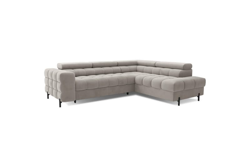 Hörnsoffa Eltap Ferucce 276x200x93 cm - Paros 02, Beige, Höger - Möbler - Soffa - Bäddsoffa