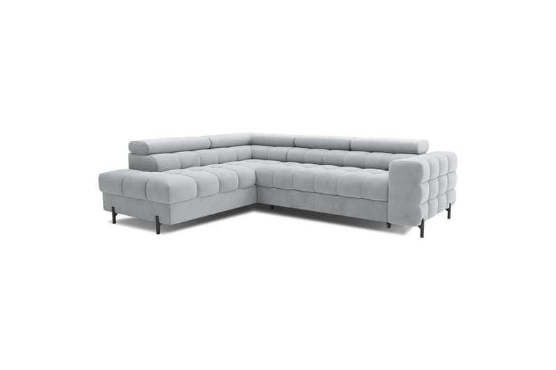 Hörnsoffa Eltap Ferucce 276x200x93 cm - Paros 05, Grå, Vänster - Möbler - Soffa - Bäddsoffa