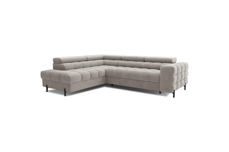 Hörnsoffa Eltap Ferucce 276x200x93 cm - Paros 02, Beige, Vänster - Möbler - Soffa - Bäddsoffa