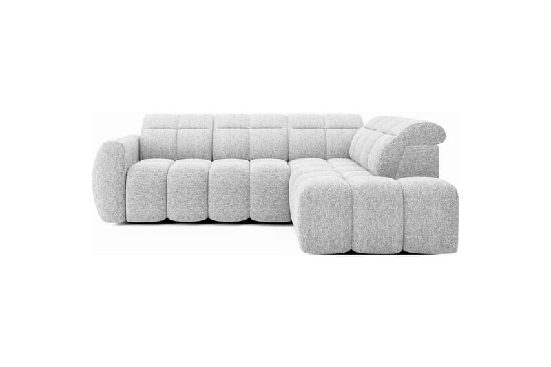 Hörnsoffa Eltap Flconn 258x208x107 cm - Korallin 01, Grå, Höger - Möbler - Soffa - Bäddsoffa