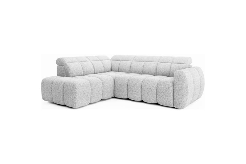 Hörnsoffa Eltap Flconn 258x208x107 cm - Korallin 01, Grå, Vänster - Möbler - Soffa - Bäddsoffa