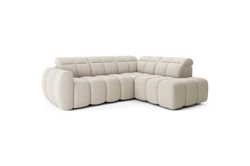 Hörnsoffa Eltap Flconn 258x208x107 cm - Royal 18, Beige, Höger - Möbler - Soffa - Bäddsoffa