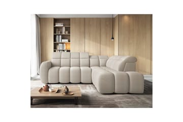 Hörnsoffa Eltap Flconn 258x208x107 cm - Royal 18, Beige, Höger - Möbler - Soffa - Bäddsoffa