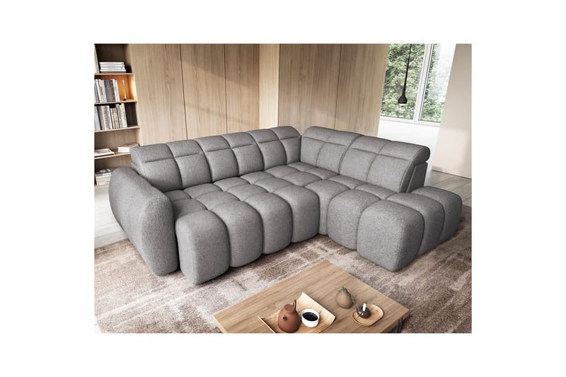 Hörnsoffa Eltap Flconn 258x208x107 cm - Sola 04, Grå, Höger - Möbler - Soffa - Bäddsoffa