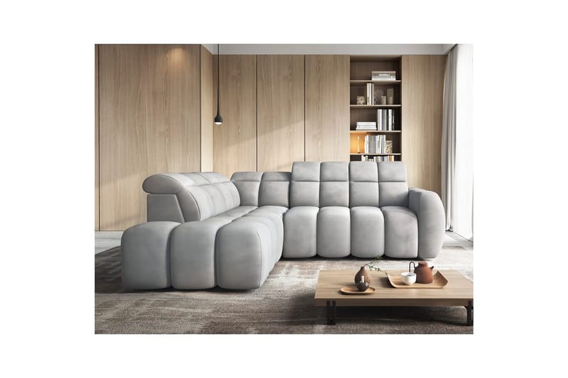 Hörnsoffa Eltap Flconn 258x208x107 cm - Sola 04, Grå, Vänster - Möbler - Soffa - Bäddsoffa