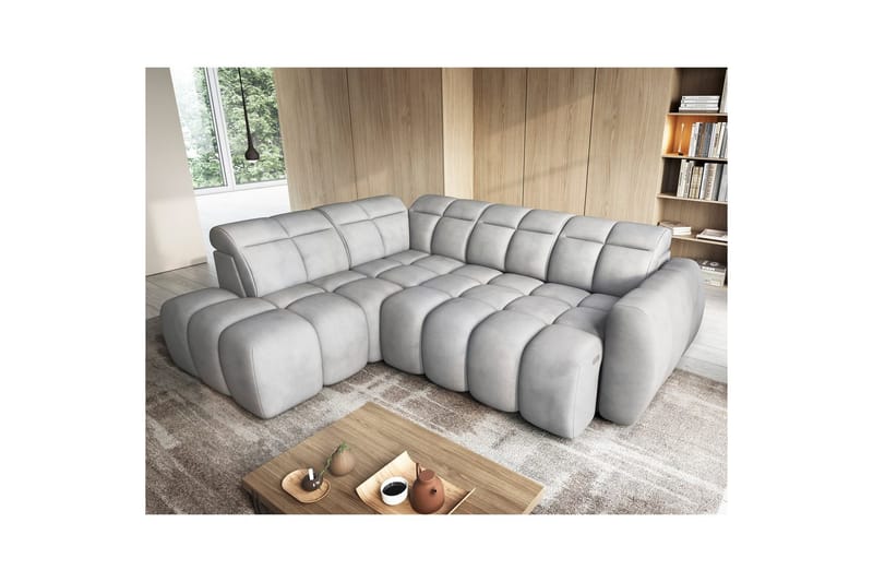 Hörnsoffa Eltap Flconn 258x208x107 cm - Sola 04, Grå, Vänster - Möbler - Soffa - Bäddsoffa
