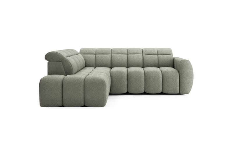 Hörnsoffa Eltap Flconn 258x208x107 cm, Xillar 100, Grön, Vänster