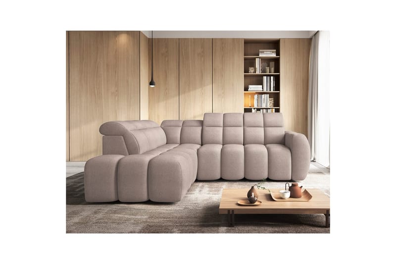 Hörnsoffa Eltap Flconn 258x208x107 cm - Xillar 20, Brun, Vänster - Möbler - Soffa - Bäddsoffa