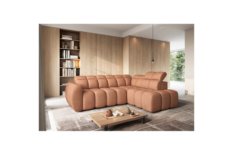 Hörnsoffa Eltap Flconn 258x208x107 cm - Xillar 24, Rosa, Höger - Möbler - Soffa - Bäddsoffa