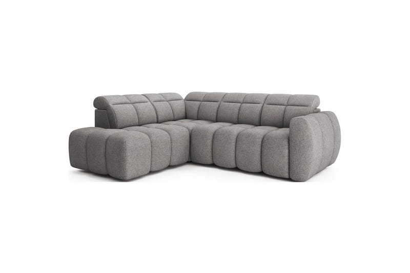 Hörnsoffa Eltap Flconn 258x208x107 cm - Paolli 04, Grå, Vänster - Möbler - Soffa - Bäddsoffa