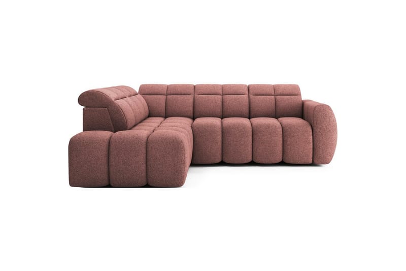 Hörnsoffa Eltap Flconn 258x208x107 cm - Paolli 24, Rosa, Vänster - Möbler - Soffa - Bäddsoffa