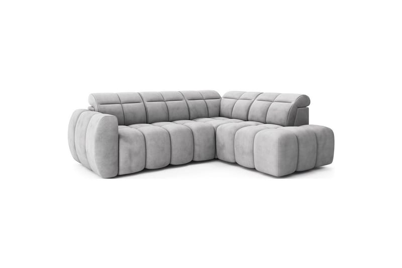 Hörnsoffa Eltap Flconn 258x208x107 cm - Paolli 04, Grå, Höger - Möbler - Soffa - Bäddsoffa