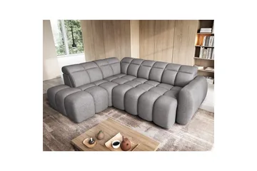 Hörnsoffa Eltap Flconn 258x208x107 cm - Paolli 04, Grå, Vänster - Möbler - Soffa - Bäddsoffa