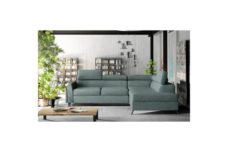 Hörnsoffa Eltap Kairos 265x200x92 cm - Överdrag 70, blå, Höger - Möbler - Soffa - Bäddsoffa