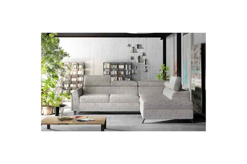 Hörnsoffa Eltap Kairos 265x200x92 cm - Berlin 01, Grå, Höger - Möbler - Soffa - Bäddsoffa
