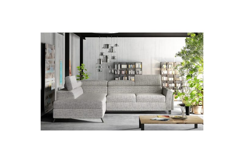 Hörnsoffa Eltap Kairos 265x200x92 cm - Berlin 01, Grå, Vänster - Möbler - Soffa - Bäddsoffa