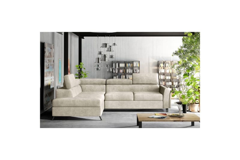 Hörnsoffa Eltap Kairos 265x200x92 cm - Dora 21, Beige, Vänster - Möbler - Soffa - Bäddsoffa