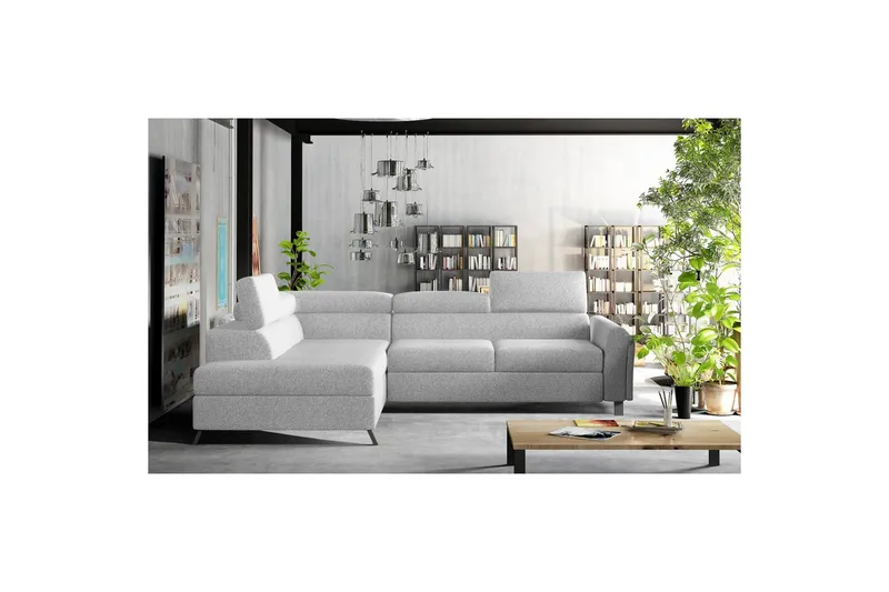 Hörnsoffa Eltap Kairos 265x200x92 cm, Grande 81, Grå, Vänster