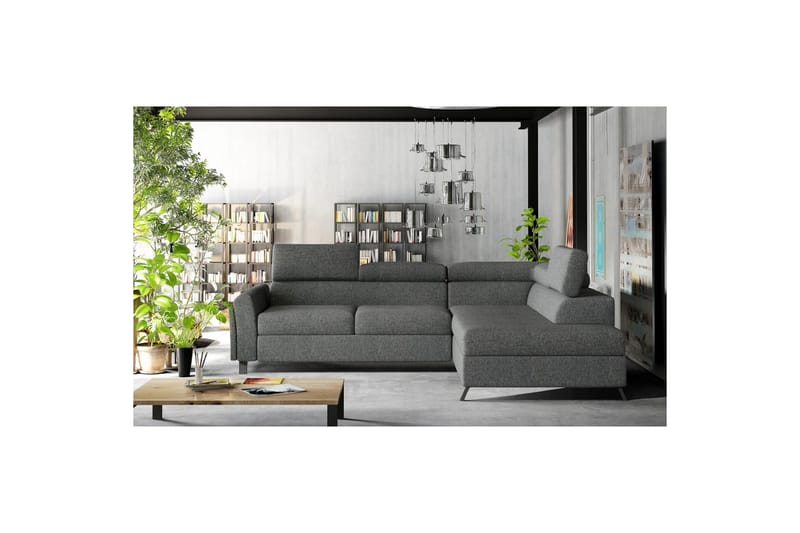 Hörnsoffa Eltap Kairos 265x200x92 cm - Inari 96, Mörkgrå, Höger - Möbler - Soffa - Bäddsoffa