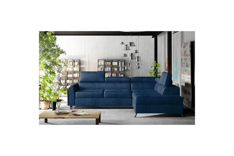 Hörnsoffa Eltap Kairos 265x200x92 cm - Monolit 77, Blå, Höger - Möbler - Soffa - Bäddsoffa