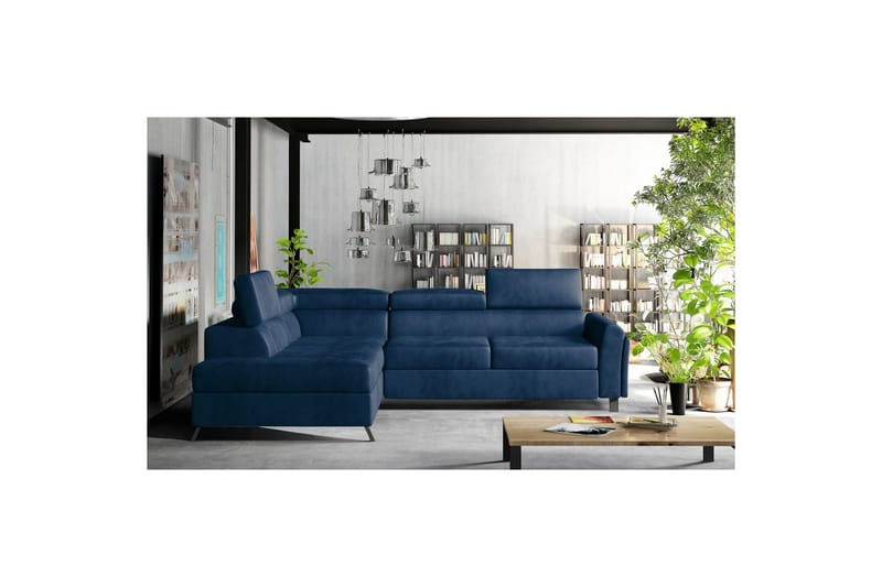 Hörnsoffa Eltap Kairos 265x200x92 cm - Monolit 77, Blå, Vänster - Möbler - Soffa - Bäddsoffa