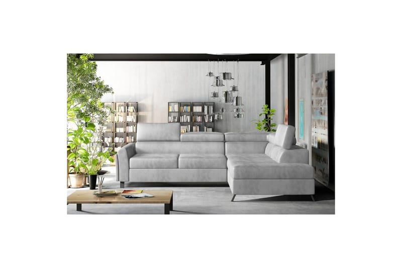Hörnsoffa Eltap Kairos 265x200x92 cm - Monolit 84, Ljusgrå, Höger - Möbler - Soffa - Bäddsoffa