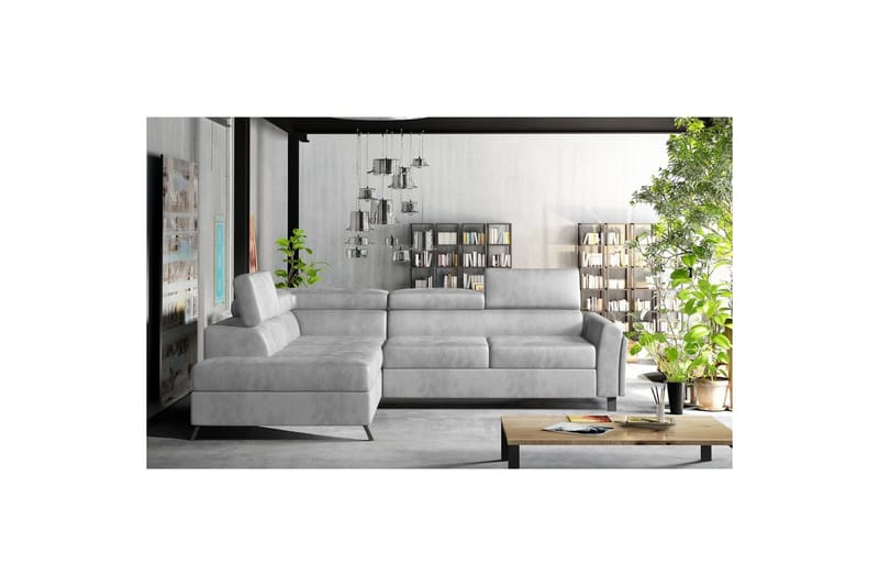 Hörnsoffa Eltap Kairos 265x200x92 cm - Monolit 84, Ljusgrå, Vänster - Möbler - Soffa - Bäddsoffa