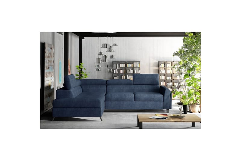 Hörnsoffa Eltap Kairos 265x200x92 cm - Omega 86, Blå, Vänster - Möbler - Soffa - Bäddsoffa