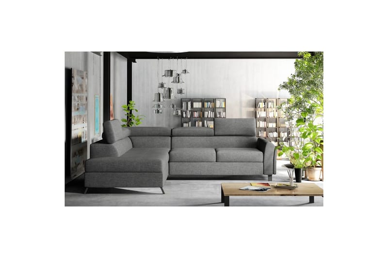Hörnsoffa Eltap Kairos 265x200x92 cm - Sawana 05, Grå, Vänster - Möbler - Soffa - Bäddsoffa