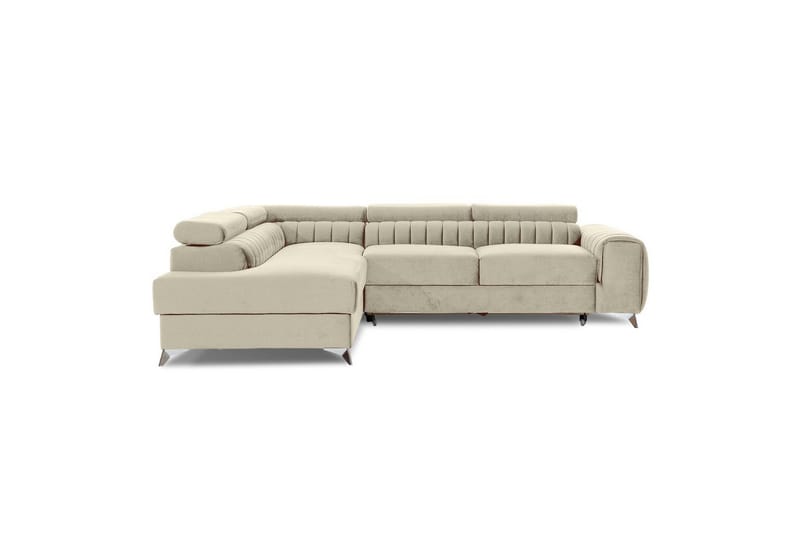 Hörnsoffa Eltap Laurence 278x205x92 cm - Monolith 04, Ljus Beige, Höger - Möbler - Soffa - Bäddsoffa
