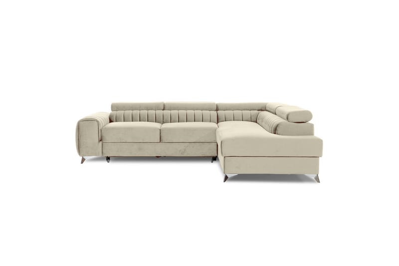 Hörnsoffa Eltap Laurence 278x205x92 cm, Monolith 04, Ljus Beige, Höger