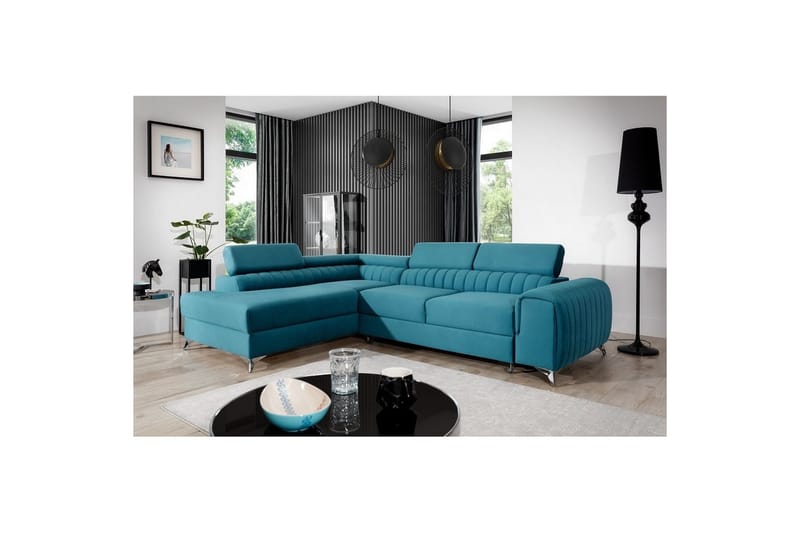 Hörnsoffa Eltap Laurence 278x205x92 cm - Solar 77, Vänster - Möbler - Soffa - Bäddsoffa