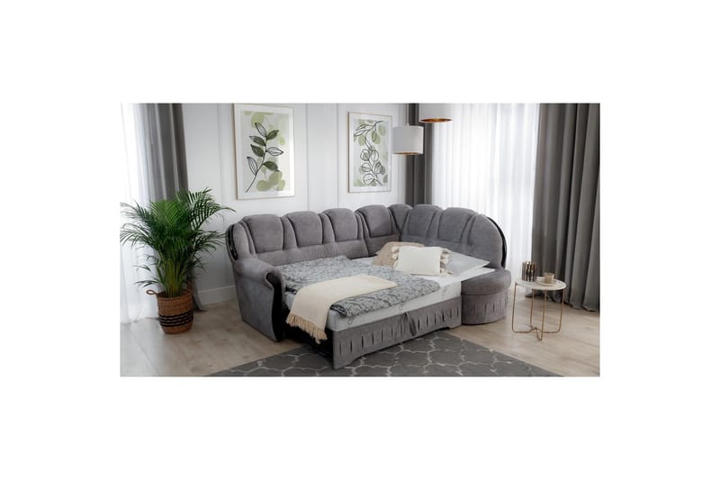 Hörnsoffa Eltap Lord 243x180x112 cm - Dora 21, Beige, Höger - Möbler - Soffa - Bäddsoffa