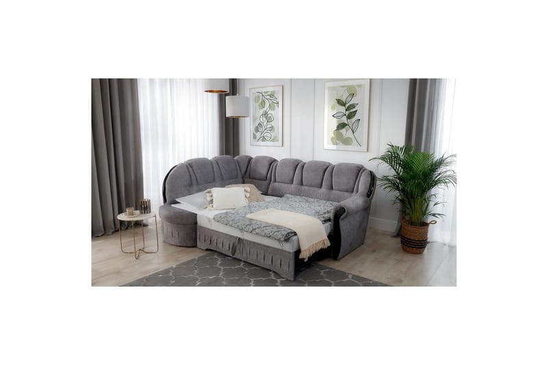 Hörnsoffa Eltap Lord 243x180x112 cm - Dora 21, Beige, Vänster - Möbler - Soffa - Bäddsoffa