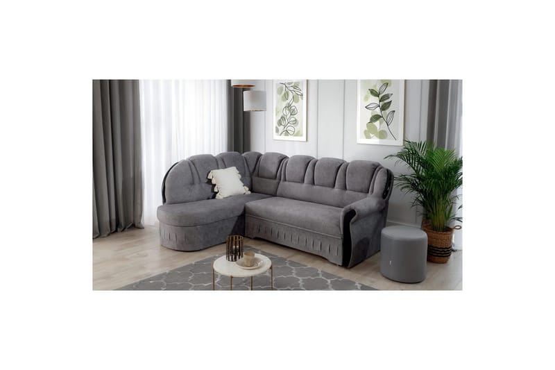 Hörnsoffa Eltap Lord 243x180x112 cm - Dora 21, Beige, Vänster - Möbler - Soffa - Bäddsoffa
