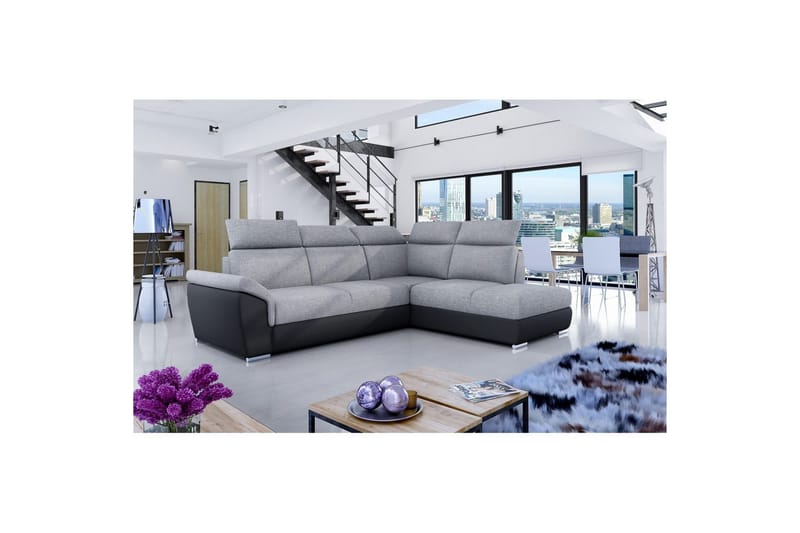 Hörnsoffa Eltap Loreto 260x210x102 cm, Sawana 21, Soft 11, Höger