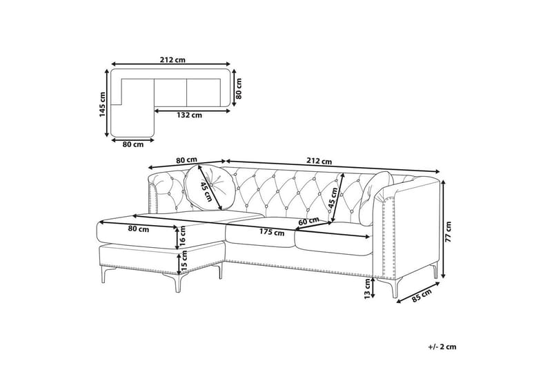 Hörnsoffa Flen Högervänd - Högervänd - Möbler - Soffa - Soffgrupp