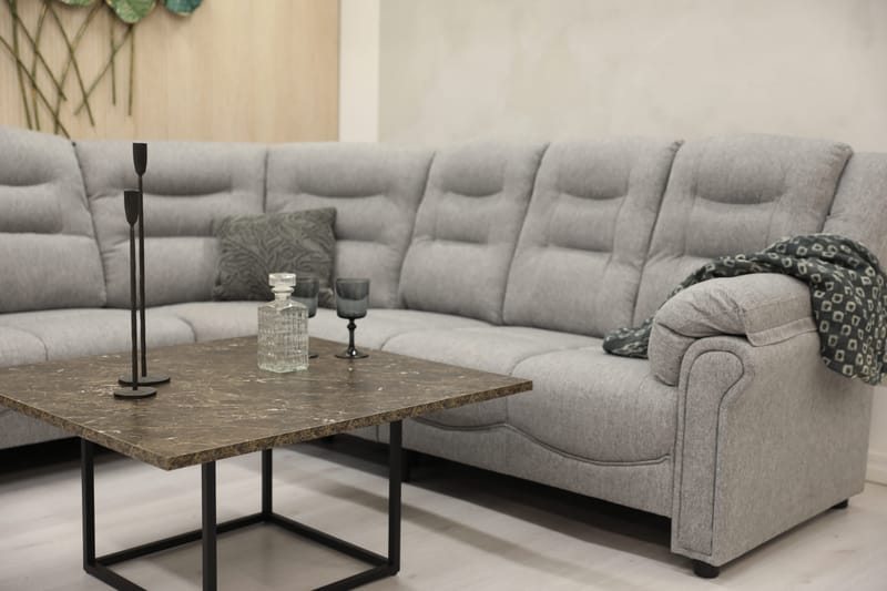 Hörnsoffa grå 5-sits - Peking - Grå - Möbler - Soffa - Hörnsoffa