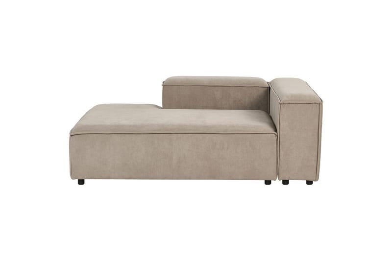 Hörnsoffa (H) med fotpall Ardal Taupe/svart - Taupe/svart - Möbler - Soffa - Bäddsoffa