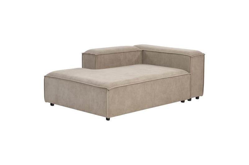Hörnsoffa (H) med fotpall Ardal Taupe/svart - Taupe/svart - Möbler - Soffa - Bäddsoffa