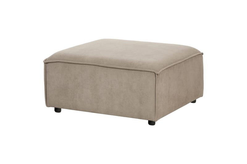 Hörnsoffa (H) med fotpall Ardal Taupe/svart - Taupe/svart - Möbler - Soffa - Bäddsoffa