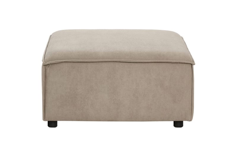 Hörnsoffa (H) med fotpall Ardal Taupe/svart - Taupe/svart - Möbler - Soffa - Bäddsoffa